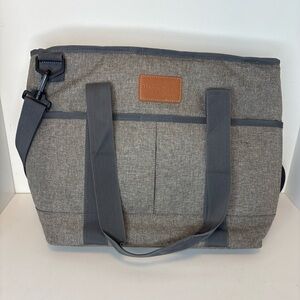 Happy Picnic Large Insulated Canvas Tote Bag